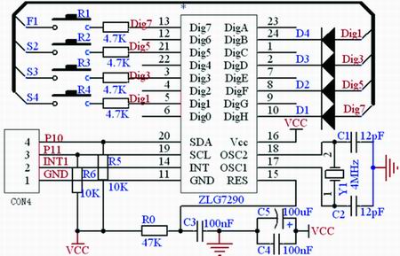 键盘电路设计简图