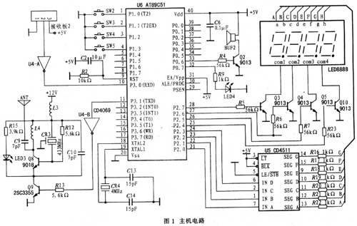 本系统的主机以AT89C51为核心