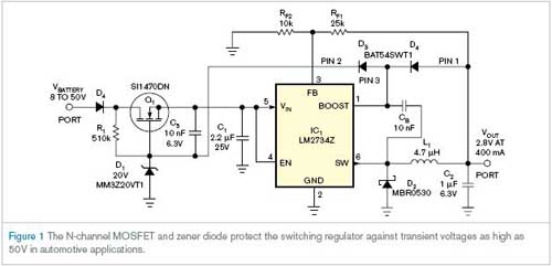 输入保护器件由Q1